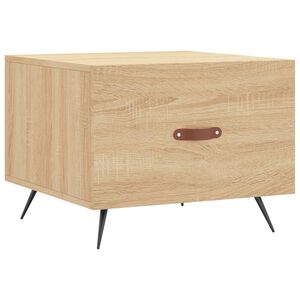 vidaXL Table basse Ch&ecirc;ne sonoma 50x50x40 cm Bois d'ing&eacute;nierie