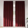 vidaXL Rideaux occultants 2 pcs Bordeaux 140 x 260 cm Velours