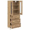 vidaXL Haut Armoire avec tiroir Ch&ecirc;ne artisanal 69,5 x 34 x 180 cm