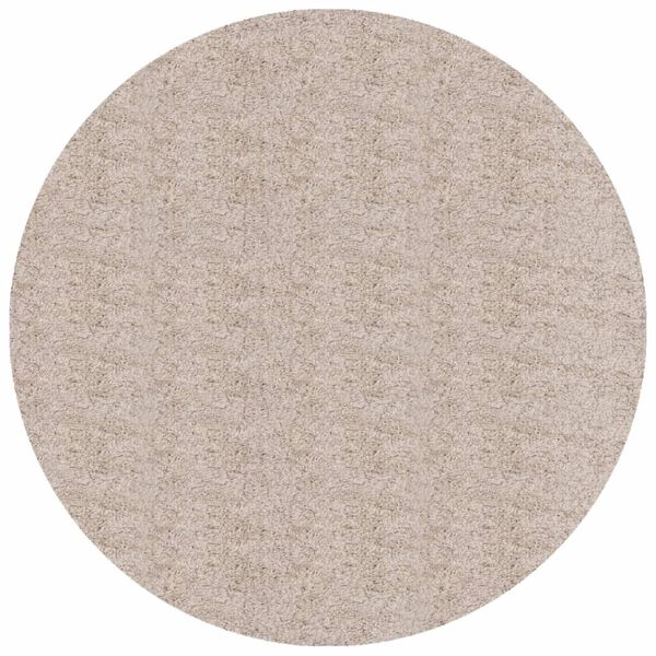 vidaXL Tapis shaggy PAMPLONA poils longs moderne beige Ø 100 cm