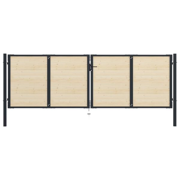 vidaXL Lattes de cl&ocirc;ture 64 pcs 89 cm bois massif d'&eacute;pic&eacute;a