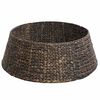 vidaXL Collier de sapin de No&euml;l Rond Noir Diam. 60 x 22 cm