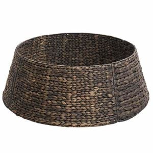 vidaXL Collier de sapin de No&euml;l Rond Noir Diam. 60 x 22 cm