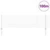 vidaXL Cl&ocirc;ture avec poteau Argent&eacute; 0,6 x 100 m Acier