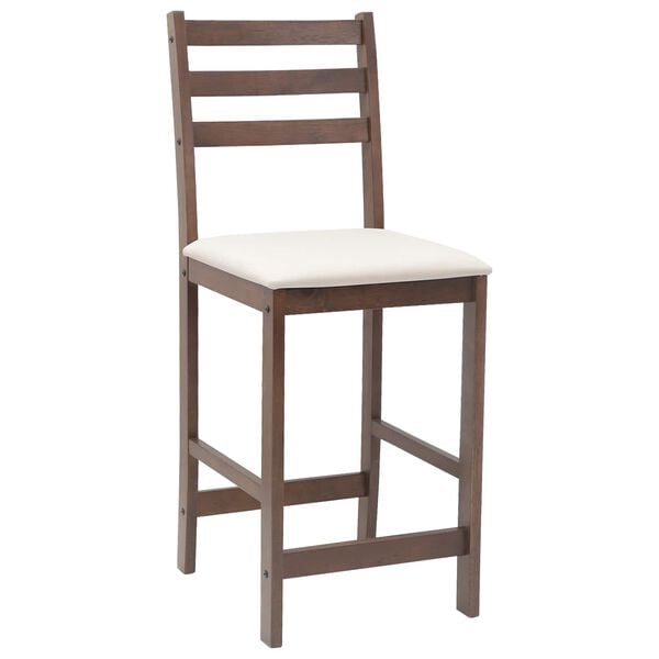 vidaXL Chaises de salle &agrave; manger 2 pcs Marron Clair