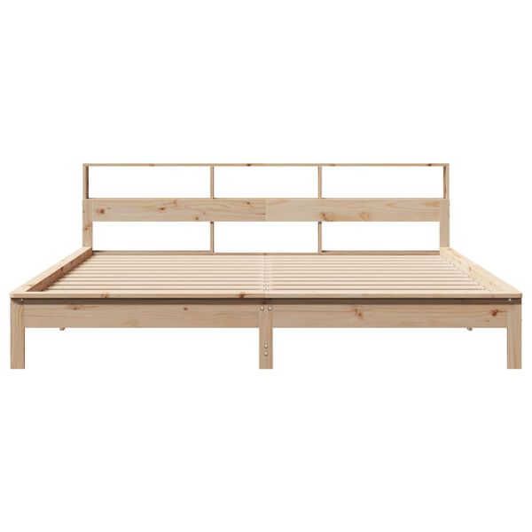 vidaXL Cadre de lit sans matelas 200x200 cm bois massif de pin