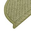 vidaXL Tapis de marches d'escalier 15 pcs Vert 65x21x4 cm