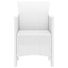 vidaXL Chaise de jardin 4 pcs Blanc 53 x 49 x 85 cm Polypropyl&egrave;ne