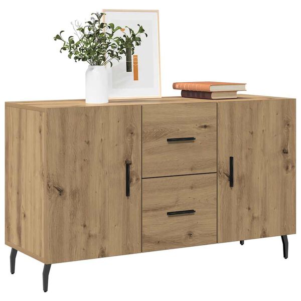 vidaXL Buffet ch&ecirc;ne artisanal 100x36x60 cm bois d'ing&eacute;nierie