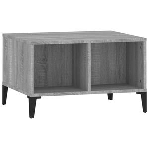 vidaXL Table basse Sonoma gris 60x50x36,5 cm Bois d'ing&eacute;nierie