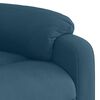 vidaXL Fauteuil inclinable &eacute;lectrique bleu velours