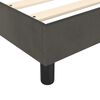 vidaXL Sommier &agrave; lattes de lit et matelas Gris fonc&eacute; 90x190 cm Velours