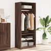 vidaXL Garde-robe ch&ecirc;ne marron 80x50x200 cm bois d'ing&eacute;nierie