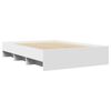vidaXL Cadre de lit sans matelas blanc 120x190 cm bois d'ing&eacute;nierie