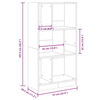 vidaXL Biblioth&egrave;que ch&ecirc;ne sonoma 57x28,5x107,5 cm bois d'ing&eacute;nierie