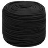 vidaXL Corde utilitaire polyvalente 10 mm 100 m Noir PP