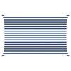 vidaXL Voile d'ombre Bleu et Blanc 4 x 2,5 m 100 % polyester Oxford