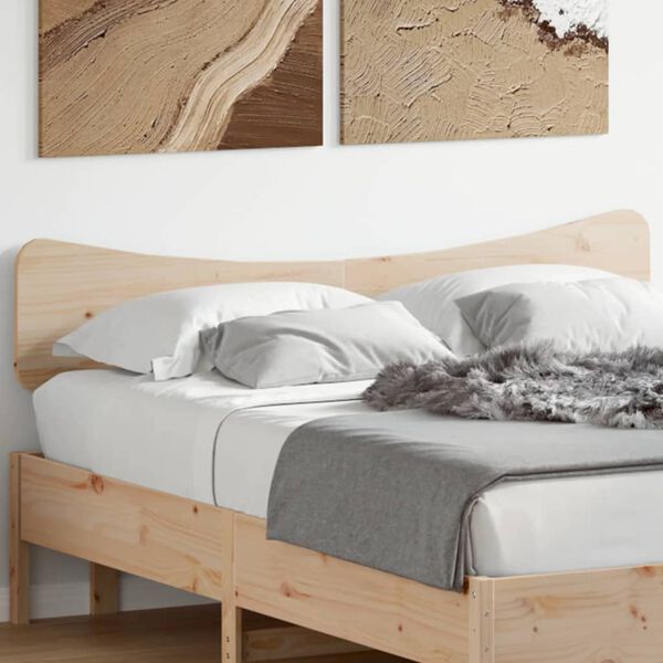 vidaXL T&ecirc;te de lit 150 cm bois massif de pin