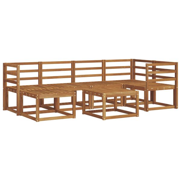 vidaXL Ensemble de canap&eacute;s d'ext&eacute;rieur 7 pcs Naturel