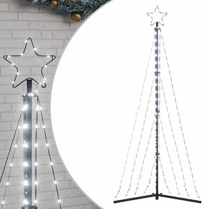 vidaXL Sapin de No&euml;l &agrave; LED 339 LED blanc froid 182 cm