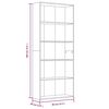 vidaXL Biblioth&egrave;que 5 niveaux Ch&ecirc;ne marron 80x30x189 cm