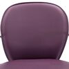 vidaXL Tabourets de bar avec accoudoir lot de 2 violet similicuir