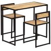 vidaXL Ensemble de salle &agrave; d&icirc;ner 3 pcs Bois de manguier solide