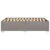 vidaXL Cadre de lit sans matelas taupe 120x200 cm tissu