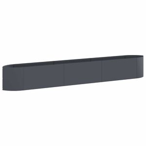 vidaXL Jardin sur&eacute;lev&eacute; Anthracite 300 x 40 x 40 cm Acier