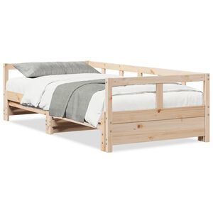 vidaXL Lit de jour sans matelas 90x190 cm bois de pin massif
