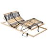vidaXL Sommier &agrave; lattes &eacute;lectrique sans matelas avec 7 zones 70x200 cm