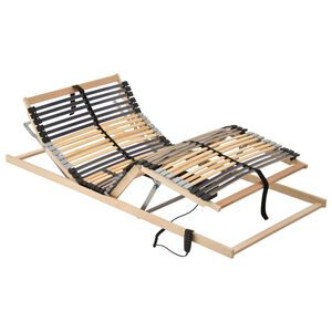 vidaXL Sommier &agrave; lattes &eacute;lectrique sans matelas avec 7 zones 70x200 cm
