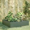 vidaXL Lit sur&eacute;lev&eacute; de jardin vert olive 100x100x25 cm acier