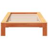 vidaXL Cadre de lit sans matelas cire marron 75x190 cm bois pin massif