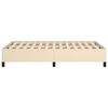 vidaXL Cadre de lit sans matelas cr&egrave;me 120x190 cm tissu