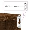 vidaXL &Eacute;tag&egrave;res murales sous forme cube 2 pcs ch&ecirc;ne marron 30x15x30cm