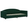 vidaXL Lit de repos sans matelas vert fonc&eacute; 90x200 cm velours