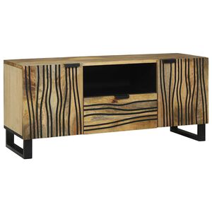 vidaXL Unites TV avec tiroir Marron 105 x 33 x 46 cm Bois d'ing&eacute;nierie