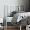 vidaXL Tête de lit métal blanc 80 cm