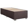 vidaXL Sommier &agrave; lattes de lit avec matelas Marron fonc&eacute; 90x190 cm