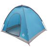 vidaXL Tente de camping avec toit avec &eacute;vent Bleu 190 x 140 x 105 cm