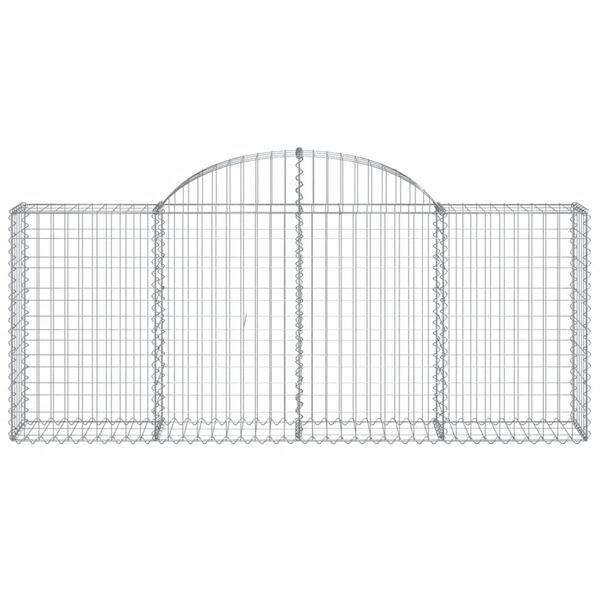 vidaXL Paniers &agrave; gabions arqu&eacute;s 20 pcs 200x30x80/100 cm Fer galvanis&eacute;