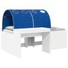 vidaXL Lit avec Tunnel 4 pcs Ch&ecirc;ne Artisanal et Bleu Bois d'ing&eacute;nierie