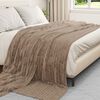 vidaXL Couvertures &agrave; jeter 6 pcs Camel 270 x 240 cm Toison
