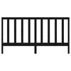 vidaXL Tête de lit Noir 186x4x100 cm Bois massif de pin