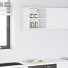 vidaXL Armoire suspendue Blanc 40 x 29,5 x 40 cm Bois d'ing&eacute;nierie
