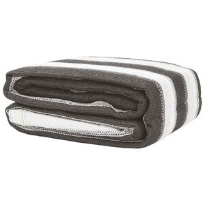 vidaXL Tapis de tente anthracite et blanc 400x400 cm PEHD