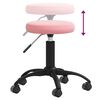vidaXL Tabouret de massage Velours Rose