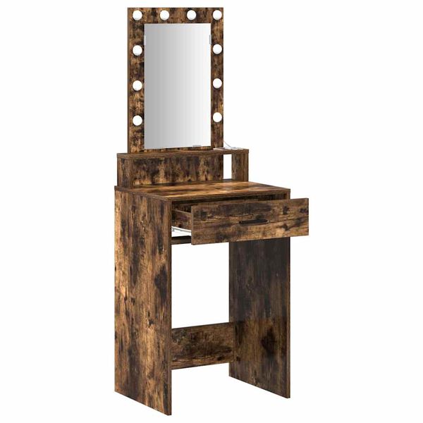 vidaXL Table de Toilette Marron 50 x 41 x 140 cm Bois d'ing&eacute;nierie