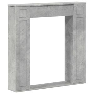 vidaXL Cadre de chemin&eacute;e Gris b&eacute;ton 100 x 20 x 100 cm
